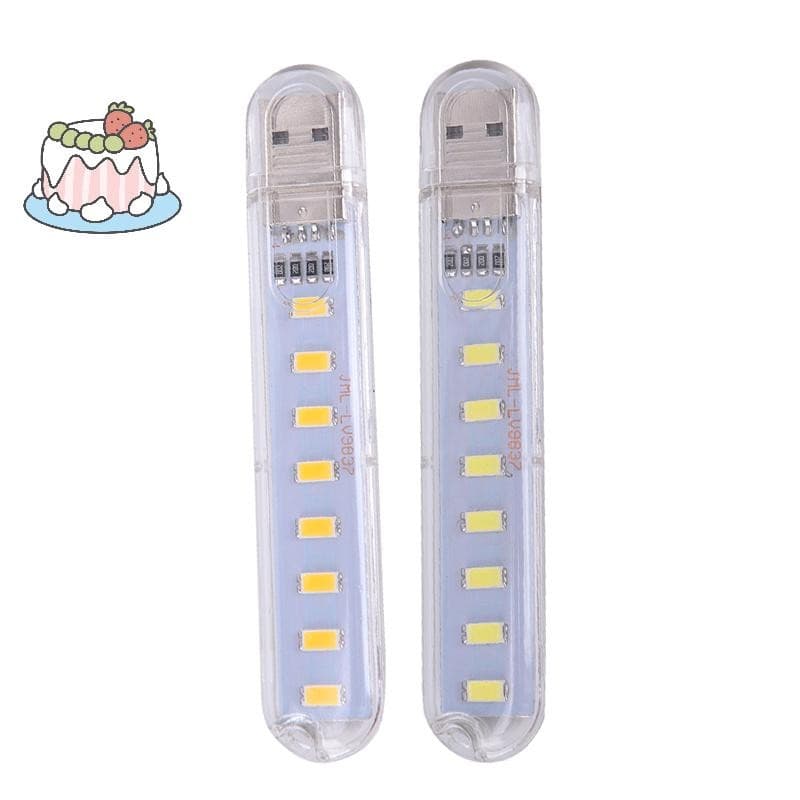 LED แบบพกพา 5V 8 ไฟ LED USB คอมพิวเตอร์โคมไฟพลังงานมือถือไฟกลางคืน .