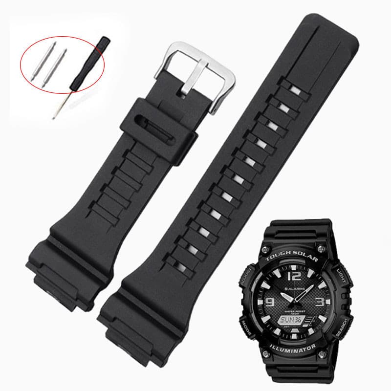 สายนาฬิกาซิลิโคนสร้อยข้อมือยางสําหรับ Casio นาฬิกาดิจิตอล G-SHOCK AQ-S810W AEQ-110W C5208 W-735H AE-1200…
