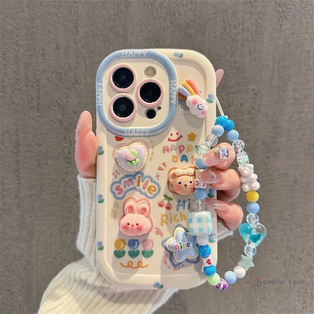 เคสไอโฟน ตุ๊กตา DIY สําหรับ IPhone 11 12 13 14 15 PRO MAX 14 15 Plus 15PRO 11PRO 13PRO 14PRO 12PRO 14Plus…