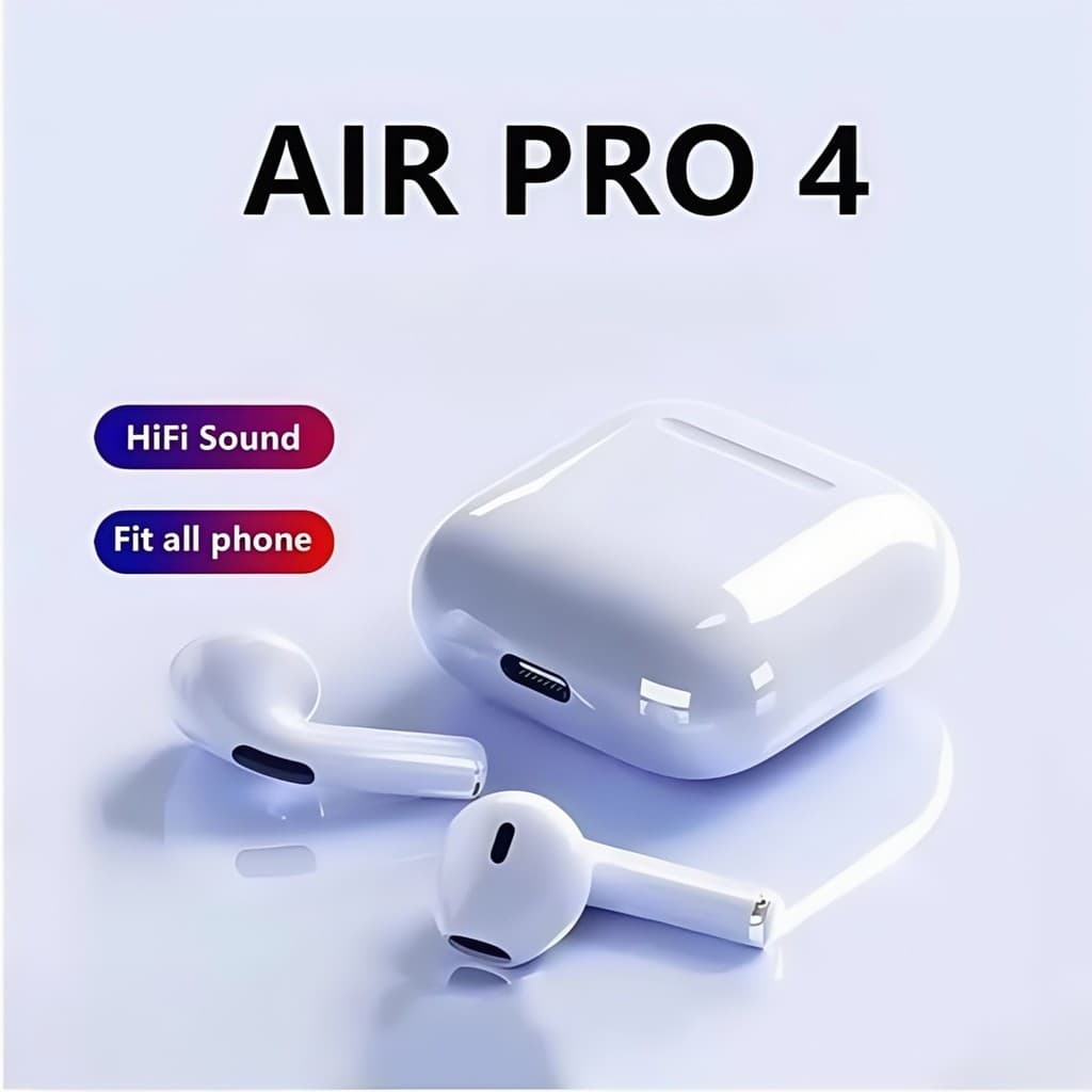 หูฟังบลูทูธไร้สาย มินิ Pro4 สวมใส่สบายหูคุณภาพเสียงที่มีความเที่ยงตรงสูงเข้ากันได้กับระบบ เสี่ยวหมี่ และ…