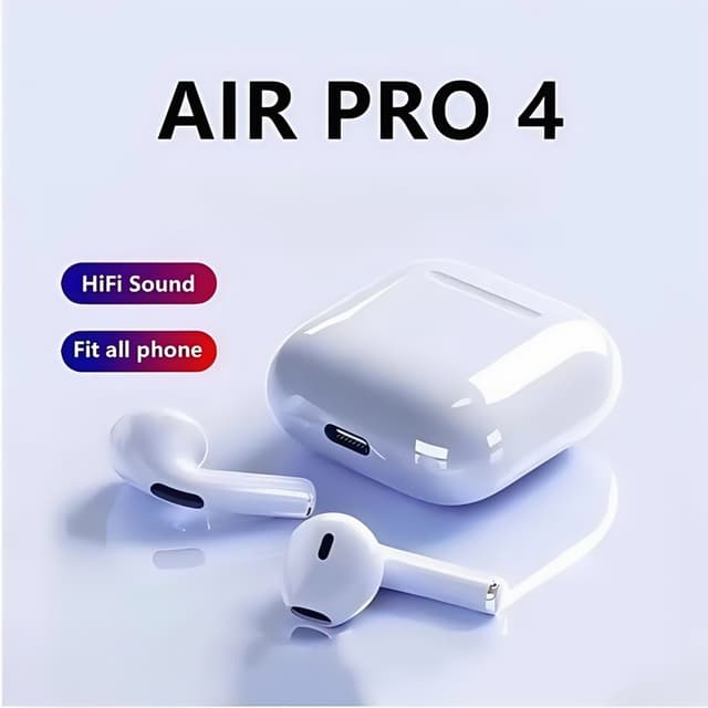 หูฟังบลูทูธไร้สาย มินิ Pro4 สวมใส่สบายหูคุณภาพเสียงที่มีความเที่ยงตรงสูงเข้ากันได้กับระบบ เสี่ยวหมี่ และ…