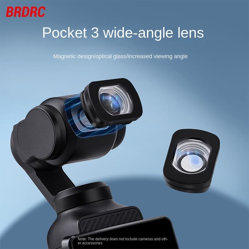 เหมาะสําหรับขนาดใหญ่ Dji OSMO POCKET 4/Pocket 3 เลนส์มุมกว้างกรองมุมกว้างภายนอกมุมมองขยาย HD มุมกว้างขนาดใหญ่