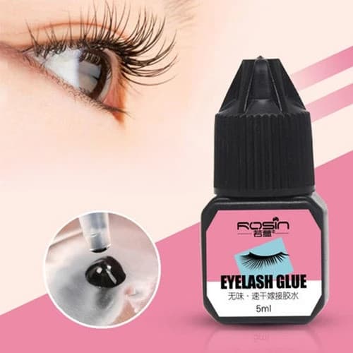 กาวติดขนตาปลอม 5ml กาวต่อขนตาแบบแห้งเร็ว กาวติดขนตาปลอม ไม่มีการระคายเคืองกันน้ําขนาด กาวถาวร อยู่นานถึง 45…