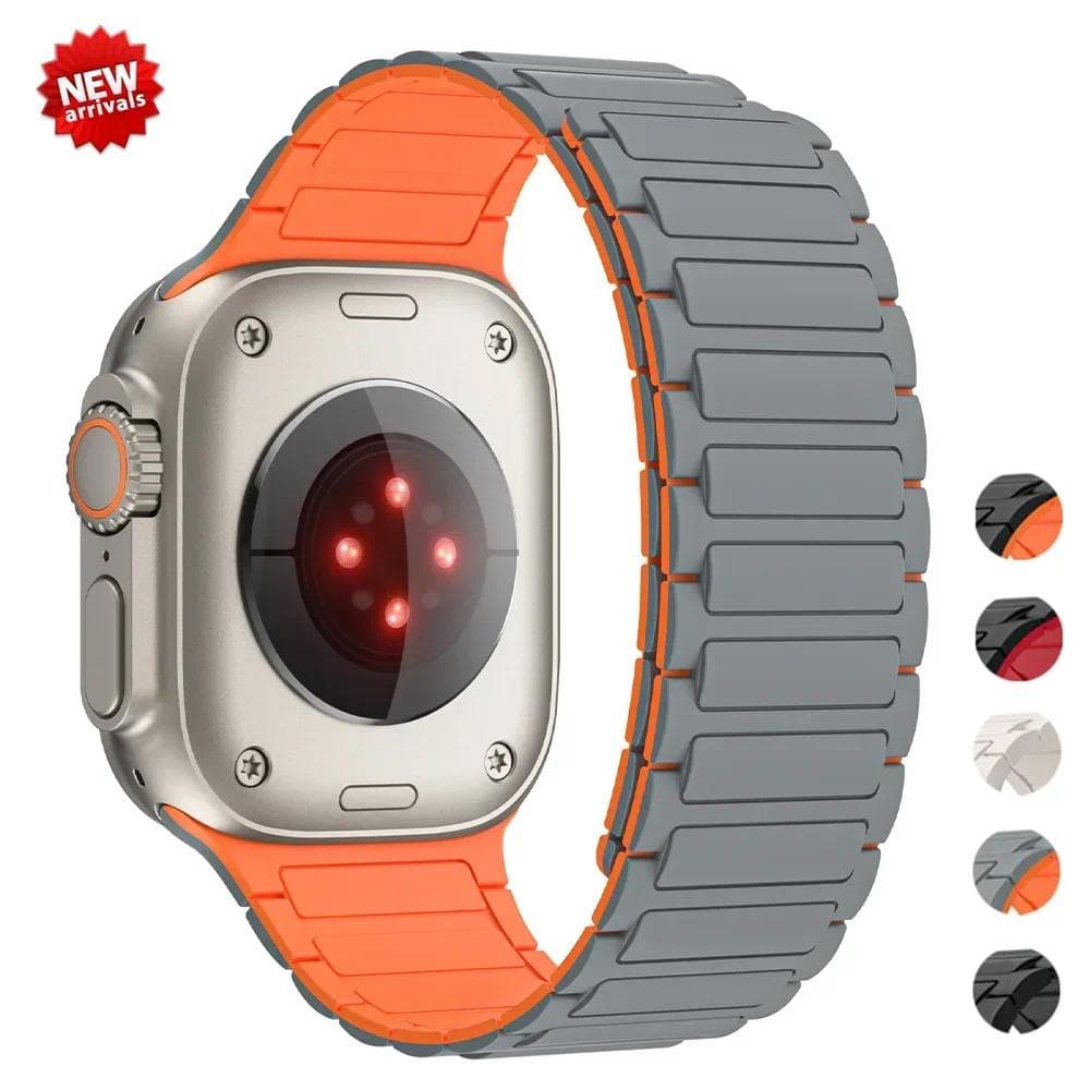 สายนาฬิกาข้อมือซิลิโคน แม่เหล็ก สําหรับ iWatch Band 49 มม. 44 มม. 45 มม. 42 มม. 38 มม. 40 มม. 41 มม. Watch…