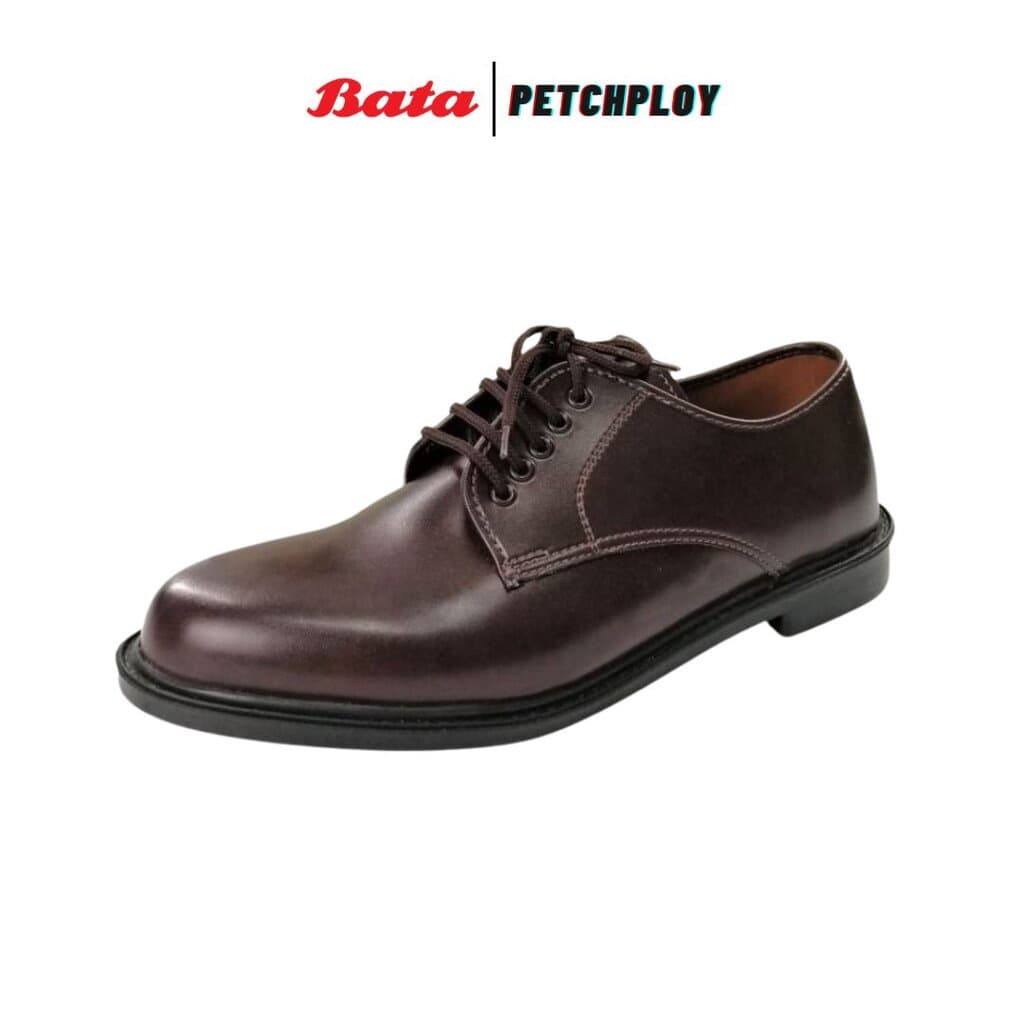 Bata คัชชูหนัง สีน้ําตาล แบบผูกเชือก บาจาของแท้ รองเท้าทางการ รุ่น 4782