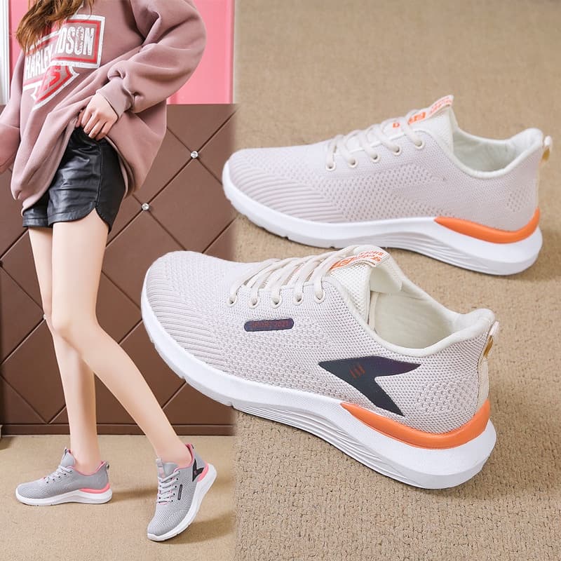 ส่งเร็ว🚚รองเท้าผ้าใบผู้หญิง รุ่นใหม่ sneaker แฟชั่น กีฬาลําลอง ไม่เจ็บเท้า ใส่สบาย B-078