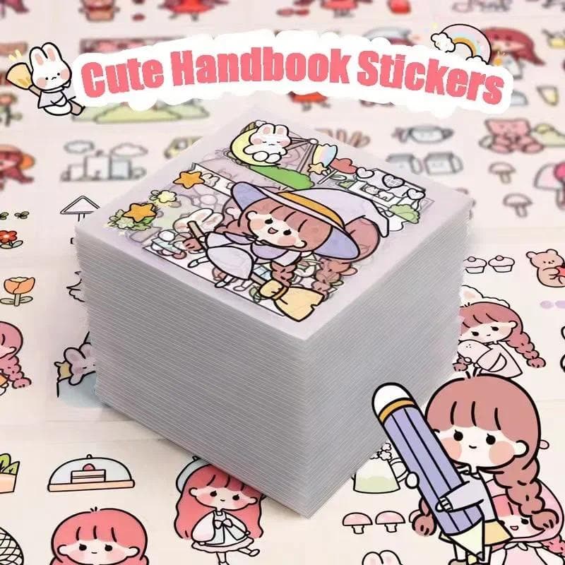 10/20/50 ชิ้น คาวาอี้ สติกเกอร์ PET ลายการ์ตูน สมุด สติกเกอร์น่ารัก DIY สติกเกอร์ สมุดทํามือ…