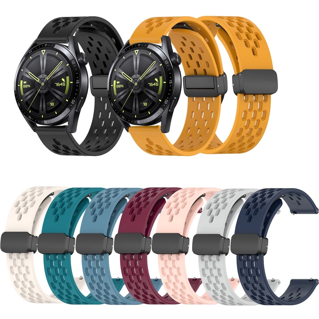 สายรัดซิลิโคนอ่อนนุ่มเข็มกลัดแม่เหล็กสําหรับ Huawei Watch Buds GT6 6 pro GT 2 3 4 5 6 7 GT2e GT3 SE GT2 Pro…