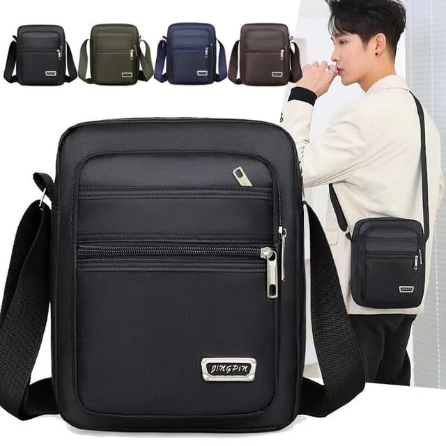 (HB-786) กระเป๋า สะพายข้าง กระเป๋าแมสเซนเจอร์ ผ้าไนล่อน