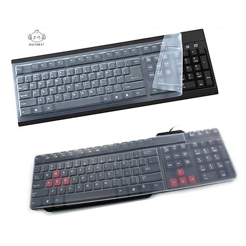 {maybest} ใหม่ 1PC Universal ซิลิโคนเดสก์ท็อปคอมพิวเตอร์คีย์บอร์ดฝาครอบป้องกันฟิล์มฝาครอบ {TH}