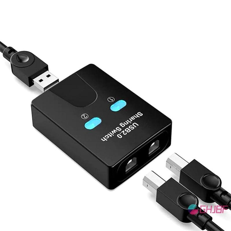 GHJBF] USB2.0 Flip Covers Hub Printer Sharer Two Computers Splitter U In Share Printer Disk Share 2 Usb USB…