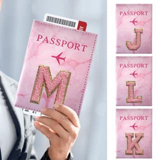 สติกเกอร์ปักปกหนังสือเดินทางและที่ใส่บัตรประจําตัว - กระเป๋าสตางค์ป้องกัน RFID กระเป๋า PUในสต็อก