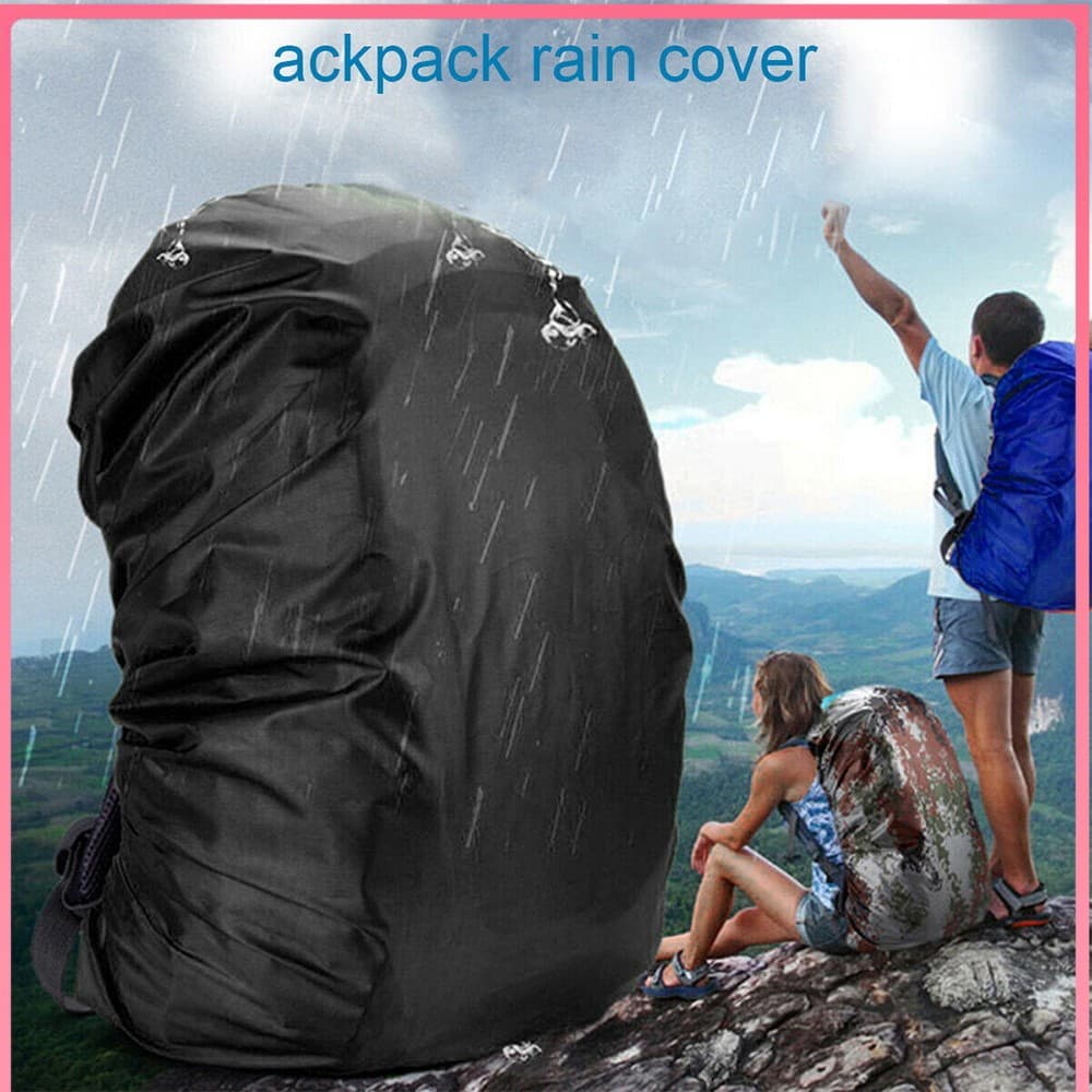 ผ้าคลุมกระเป๋าเป้กันฝนกันฝุ่น ขนาด 25-60 ลิตร เหมาะสําหรับตั้งแคมป์ เดินป่า พกง่าย