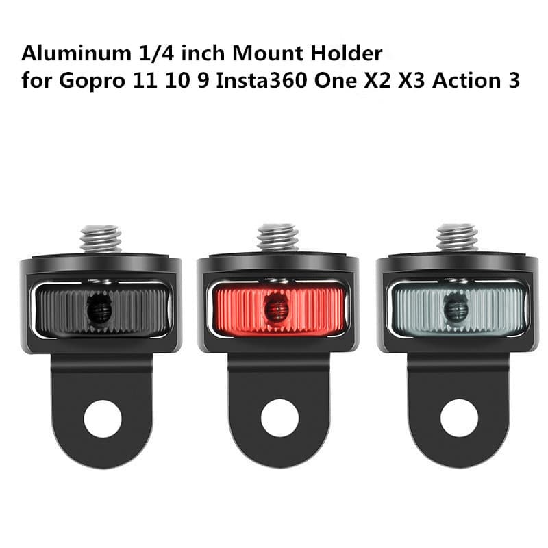 1/4 สกรูแปลงอะแดปเตอร์ขาตั้งกล้องขนาดเล็กสําหรับ GoPro 13 12 11 10 9 Insta360 X2 X3 X4 X5 DJI Action 5 Pro 4…
