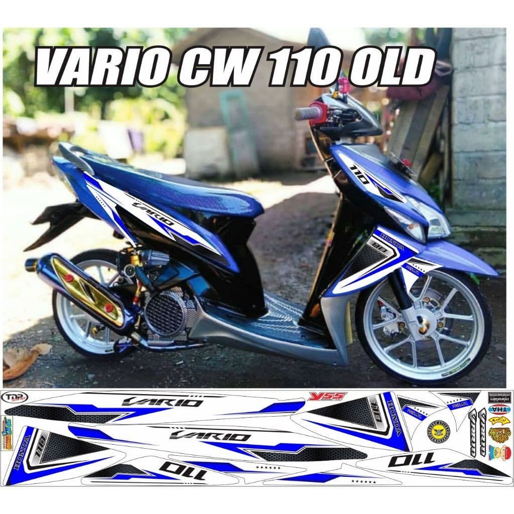 Striping Sticker MOTOR HONDA VARIO 110 OLD CW Cool Striping Motor HONDA Vario 110 KARBU Variation of the…