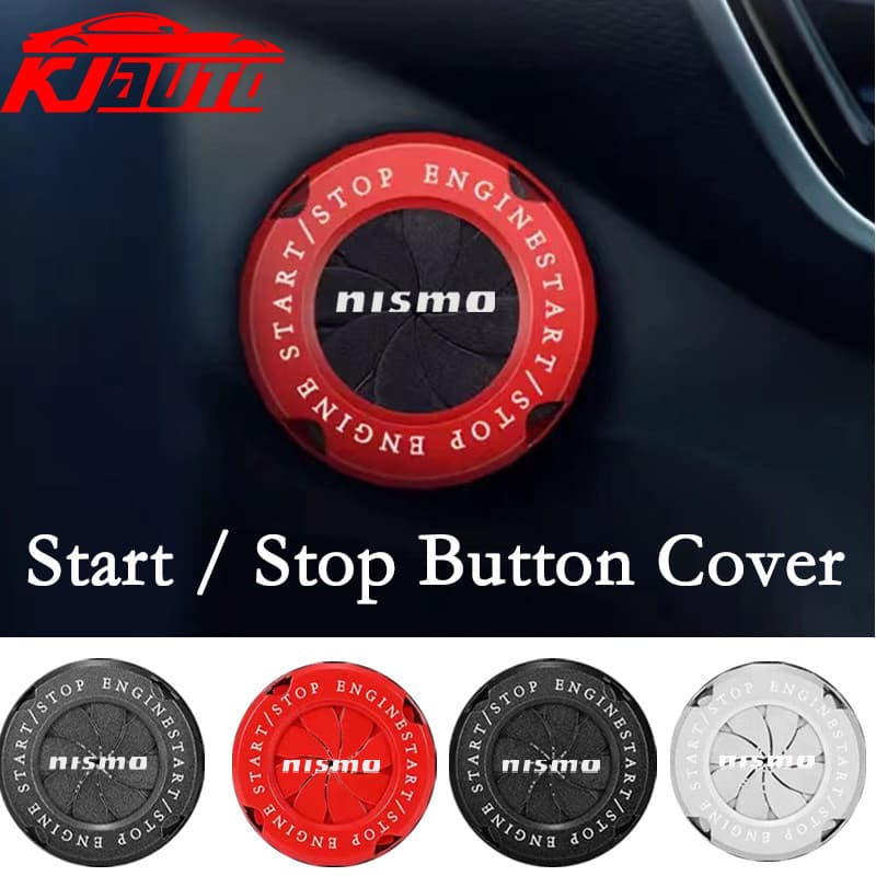 ฝาครอบปุ่มสตาร์ทรถจักรยานยนต์ แบบหมุนได้ สําหรับ Nissan Almera Livina Sentra Skyline n16 R34 X Trail Teera…