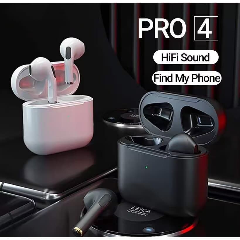 Tws Pro4 หูฟังบลูทูธไร ้ สายลดเสียงรบกวนแบบสัมผัสอัจฉริยะ V5.0 พร ้ อมไมโครโฟนหูฟังสเตอริโอบลูทูธ