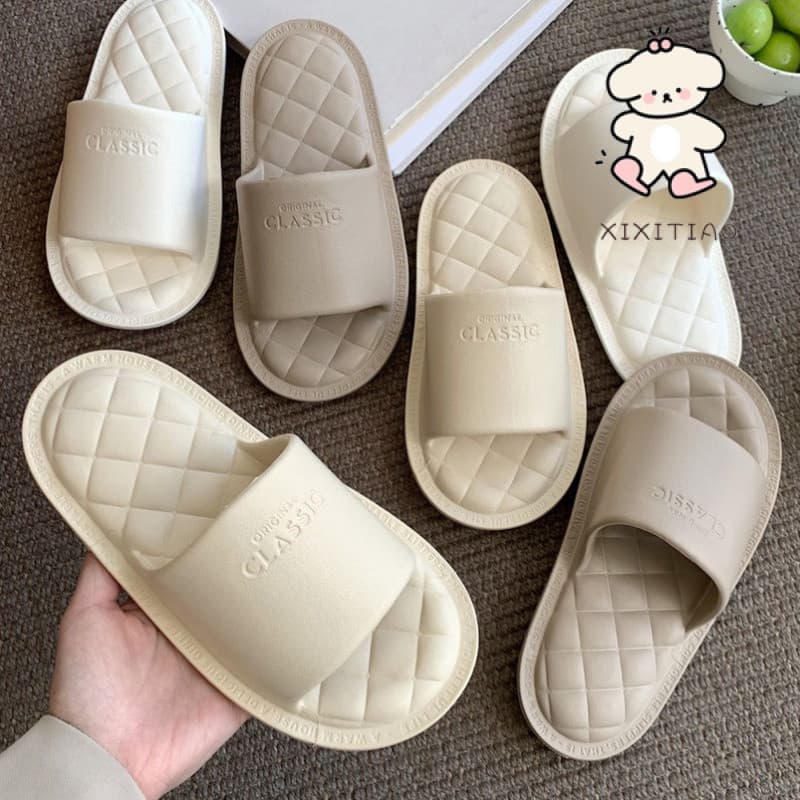 Xitiao รองเท้าแตะรองเท้าแตะ EVA ในร่มบ้าน Anti-Slip Soft Sole เพชรรองเท้าแตะผู้ชายผู้หญิงฤดูร้อนสไตล์…