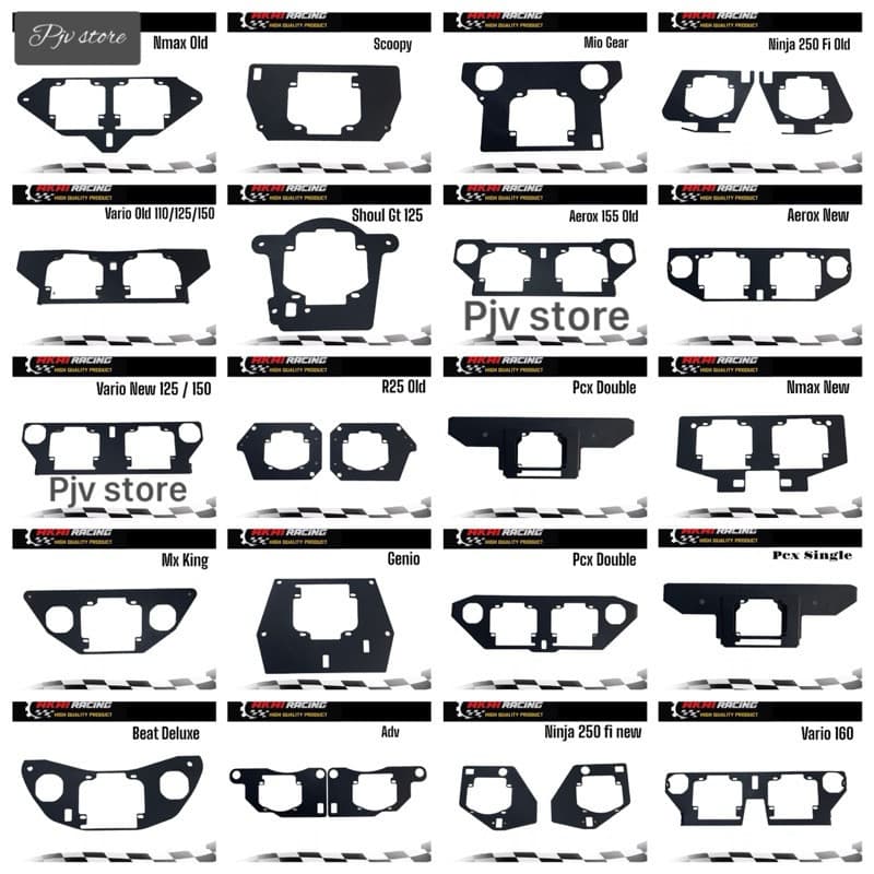 Biled โปรเจคเตอร์โคมไฟวงเล็บ 2.5 และ 3 นิ้ว All Variants Matic Mio Gear Beat, Aerox, Nmax ใหม่/เก่า, Vario…
