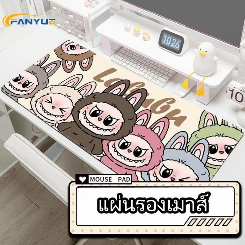 แผ่นรองเมาส์ ขนาดใหญ่พิเศษสาวน่ารักการ์ตูนคอมพิวเตอร์แป้นพิมพ์สํานักงานนักเรียนเรียนรู้แผ่นตาราง 093