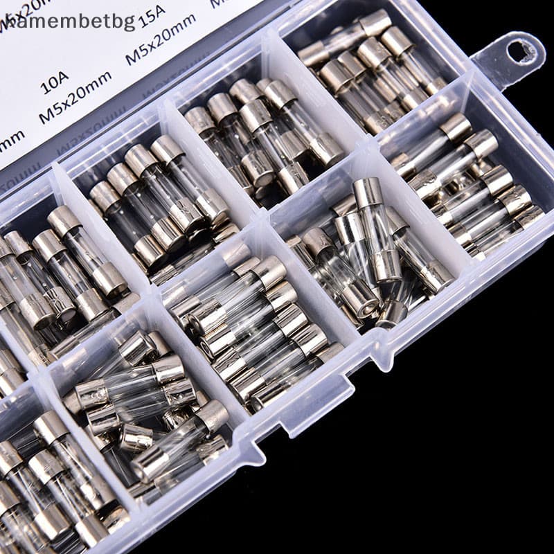 Kamembetbg 100 ชิ้น/เซ็ต 5x20 มม.Quick blow แก้วหลอดฟิวส์สารพันชุด Fast-low แก้วฟิวส์ TH รูปที่ 1