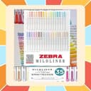 (มีสีใหม่ 5 สี) ZEBRA Mildliner ปากกาเน้นข้อความ แบบแยกแท่ง 2 หัว - 40 สี Mild Liner แบบแยกแท่ง และ Set…