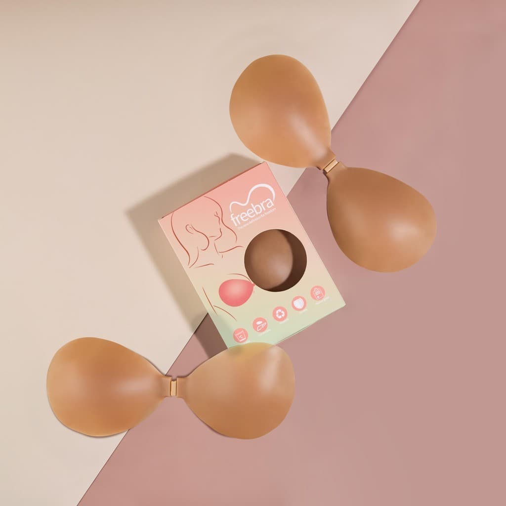 Free Bra บราปีกนกซิลิโคน ทรงกลม เนื้อแมท เกรด Premium ไร้ขอบ ขอบบางเพียง 0.3 mm. ปิดสีจุก 100%…