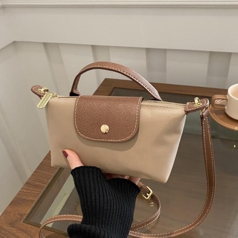 กระเป๋า Hobo สีบล็อก ผสมสไตล์วินเทจและเกาหลี - มินิมอลแฟชันสําหรับการแต่งตัวแบบลําลอง