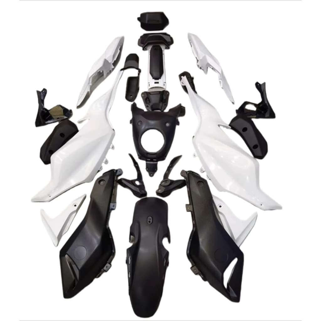 สําหรับYamaha MT-07 เปลือกMT07 2012-2017 ไม่ทาสีทั้งเปลือกรถHood Hood Fenderแผ่นถังน้ํามันเชื้อเพลิงด้านหลังแผ…