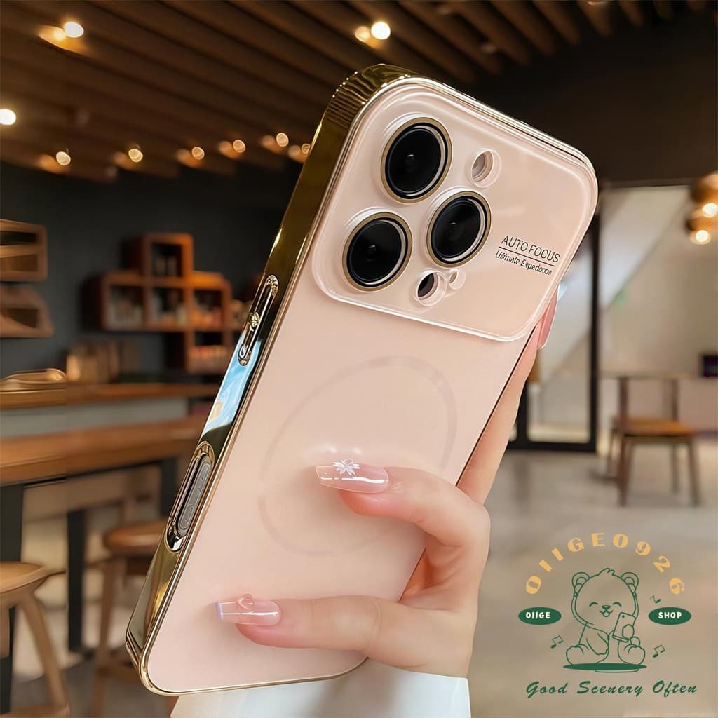 AG อะคริลิคเคลือบแม่เหล็กเคสโทรศัพท์ iphone16 Pro Max 15 14 13 12 11 เคสสําหรับเคส iPhone PC + TPU…