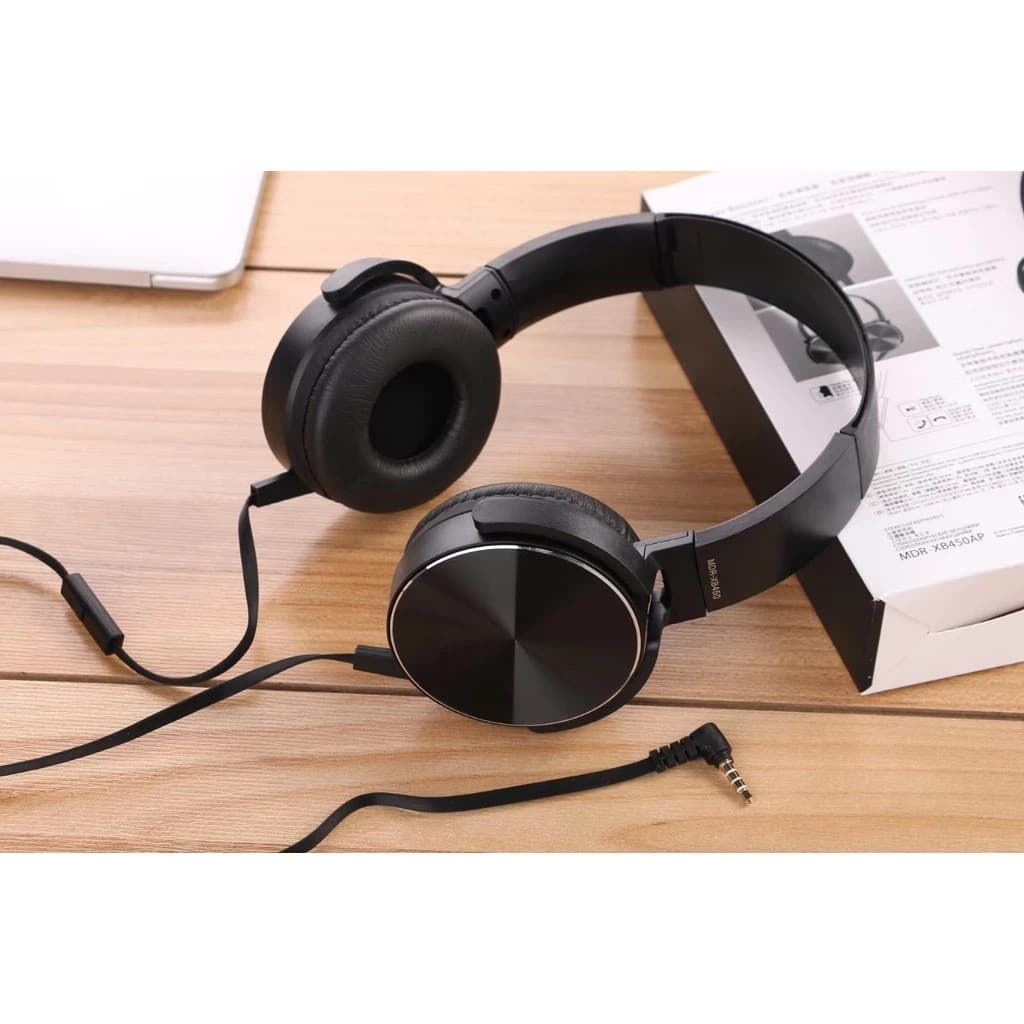 Stereo หูฟัง 450Ap ใช้ได้กับทุกรุ่น Extra Bass หูฟังครอบหู ช่องเสียบ 3.5 มม