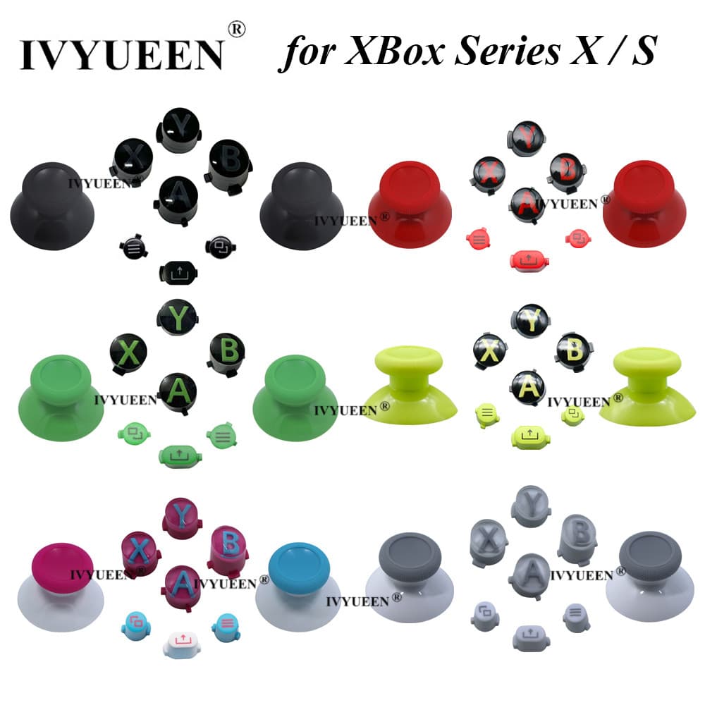 IVYUEEN เปลี่ยน Thumbsticks สําหรับ Xbox Series XS Controller จอยสติ๊ก ABXY Action Face แบ่งปันตัวเลือกปุ่ม
