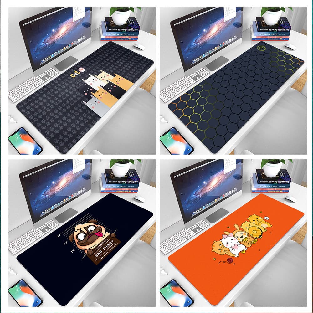 80x30x3 ซม mouse pad แผ่นรองเมาส์กันลื่นขนาดใหญ่พิเศษ หนาและกว้างขึ้น แผ่นรองโต๊ะคอมพิวเตอร์ แผ่นรองเล่นเกม…
