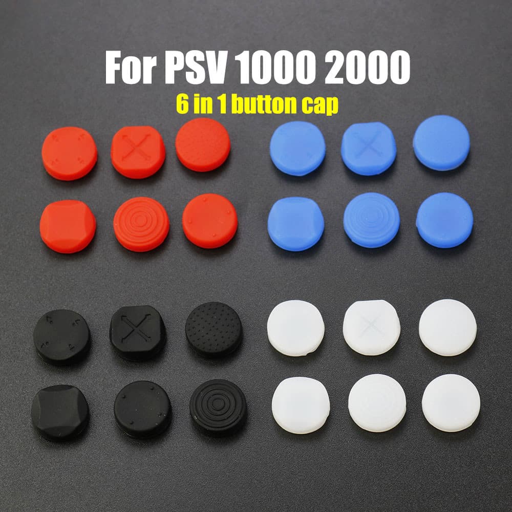 1 ชุดซิลิโคน Anti-slip Thumbstick Grip Cap จอยสติ๊ก Analog Protectoive สําหรับ Sony Psvita PS Vita PSV…