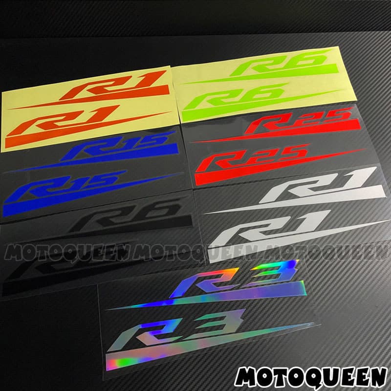 สติ๊กเกอร์มอเตอร์ไซค์ Yamaha R1 R6 R15 R25 MR3 R7 ตกแต่งถังน้ํามัน ตัวรถ สะท้อนแสง กันน้ํา ติดง่าย ทนทาน…
