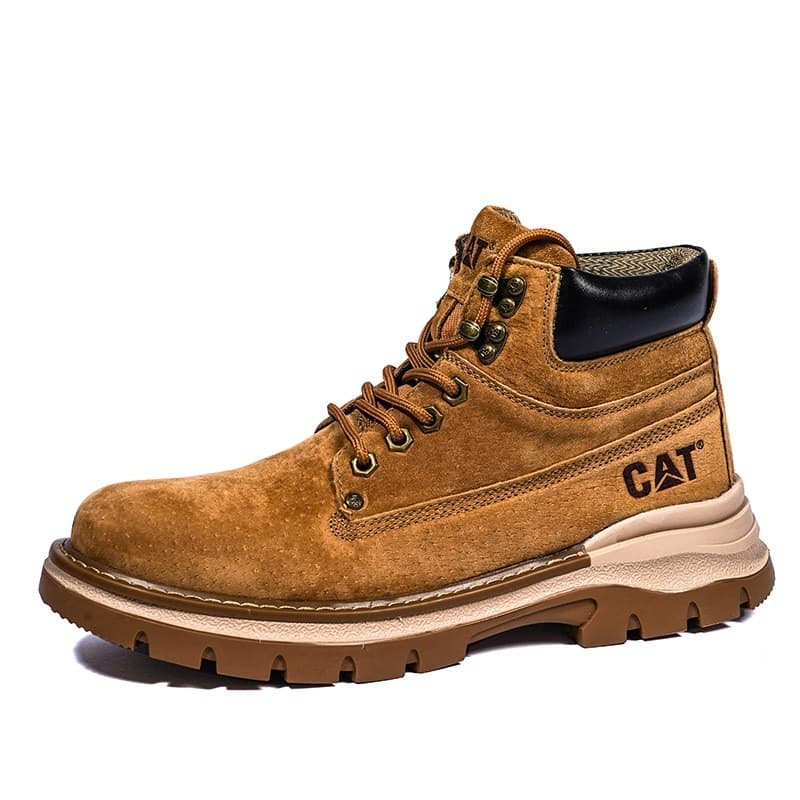 Caterpillar รองเท้าผู้ชายรองเท้าเดินป่าสําหรับชายกลางแจ้ง Hight-Top เครื่องมือรองเท้าสบายๆรองเท้า CAT ขนาด… รูปที่ 1