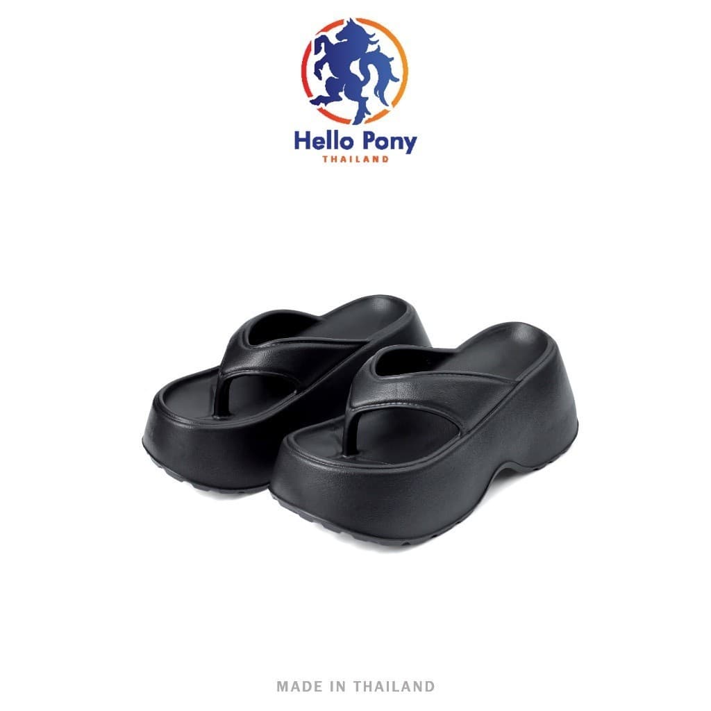 Hello Pony รุ่น MHM4008 รองเท้าแตะหูหนีบ แฟชั่นสําหรับผู้หญิง รองเท้าสุขภาพ รองเท้าส้นสูง ซอฟท์ กันลื่น…