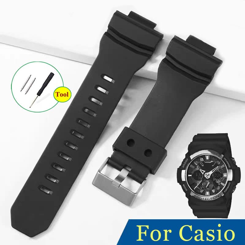 Tpu สายนาฬิกาซิลิโคนสร้อยข้อมือยางสําหรับ Casio นาฬิกาดิจิตอล Gshock GA-150 GA-200 GA-201 GA-300 GA-310 GLX…