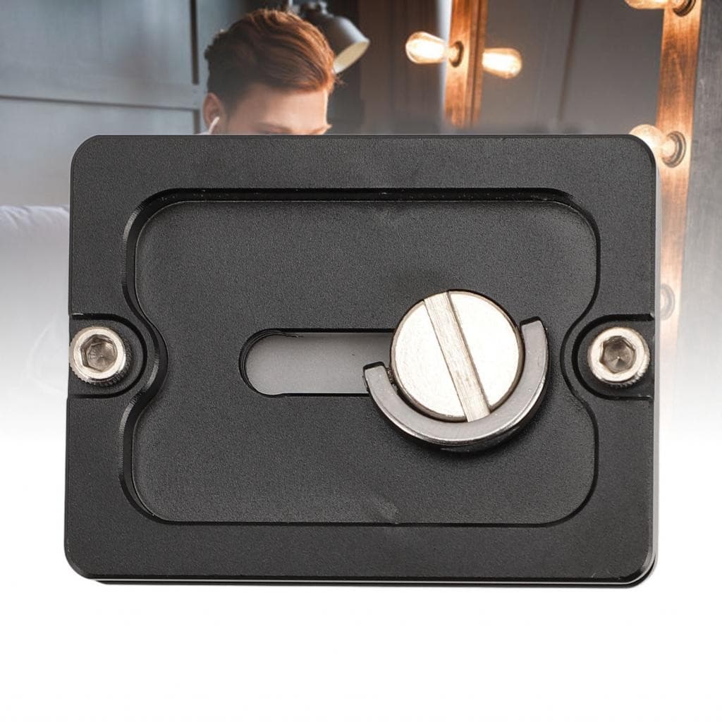 แผ่นปลดเร็ว กล้อง Quick Release Plate ง่ายต่อการติดตั้งมาตรฐาน 1/4in Thread Tripod ที่ติดตั้งสําหรับ…