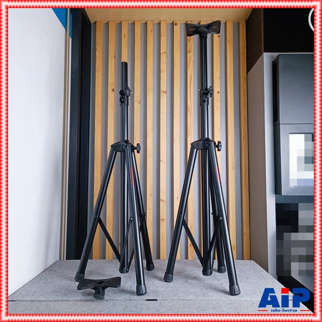 2ต้น DECCON PS-500M ขาตั้งลําโพง ข้อต่อเหล็กทั้ง2จุด แถมแป้นยึด ขาลําโพง ขาตั้งลําโพง3แฉก PS 500M เดคคอน…