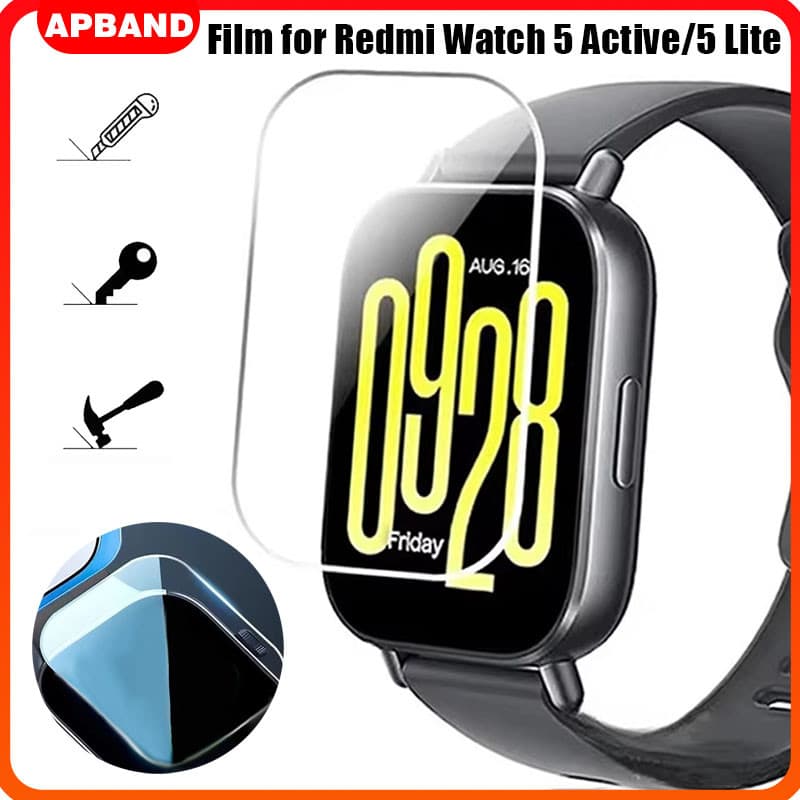 ฟิล์มกระจกนิรภัย for Redmi Watch 6 5 Active / Mi Watch 5 Lite อุปกรณ์ฟิล์มป้องกันหน้าจอ for Smartwatch Redmi…