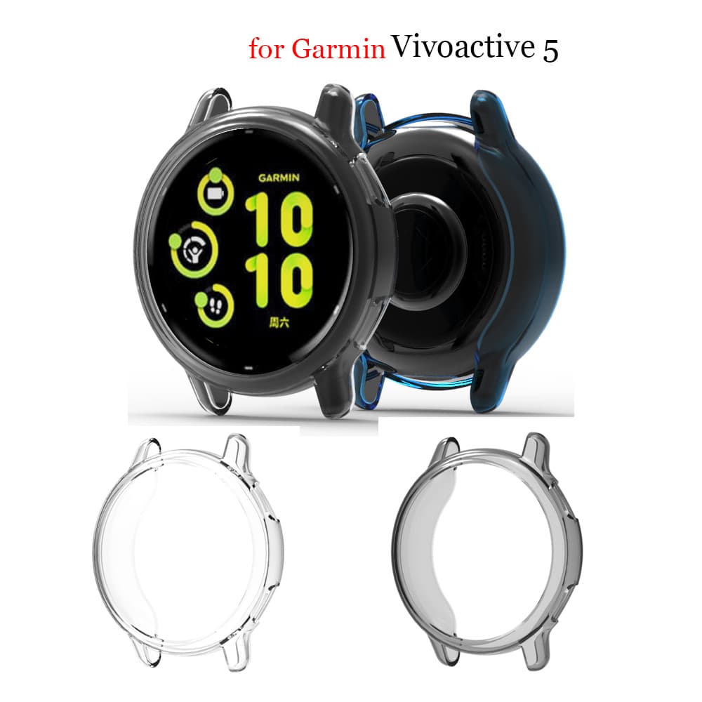 Slim Soft โปร่งใส TPU นาฬิกาสําหรับ Garmin Vivoactive 5 6 /Vivoactive5/Vivoactive6 นาฬิกาซิลิโคนกันชน…