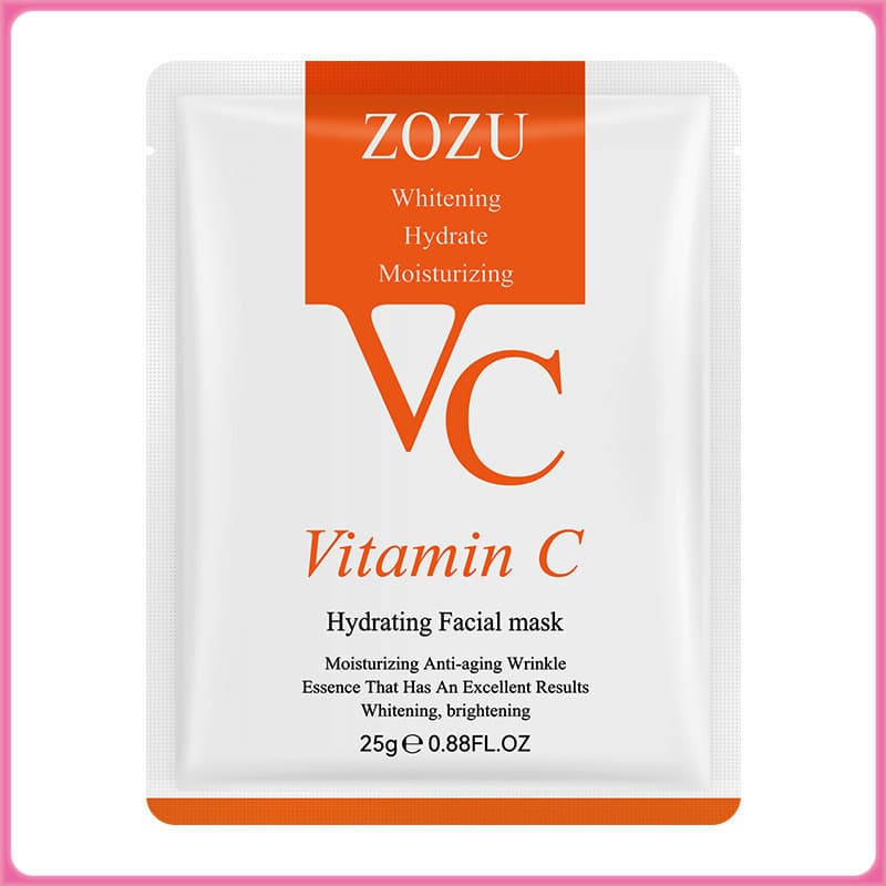 YTL แผ่นมาส์กหน้า ZOZU VC Mask Vitamin Cมาส์กวิ หน้าขาวกระจ่างใส หน้าเนียนนุ่มชุ่มชื้น ลดริ้วรอย มาร์คหน้า…