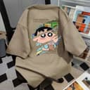 4XL-8XL Plus ขนาดญี่ปุ่น Harajuku Ins ปริศนารอบคอแขนสั้นเสื้อยืดสําหรับชาย Casual…