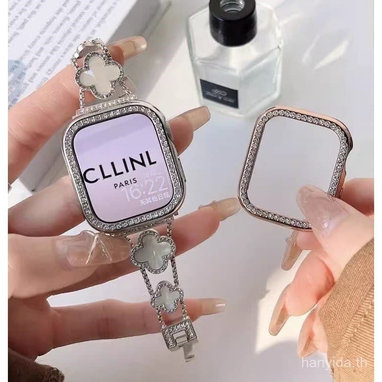 แฟชั่น Clover Redmi Watch 5 Redmi Watch 6 สายกรณี bling Redmi Watch 4 กรอบเพชรกลวง Redmi Watch 5 active Redmi…