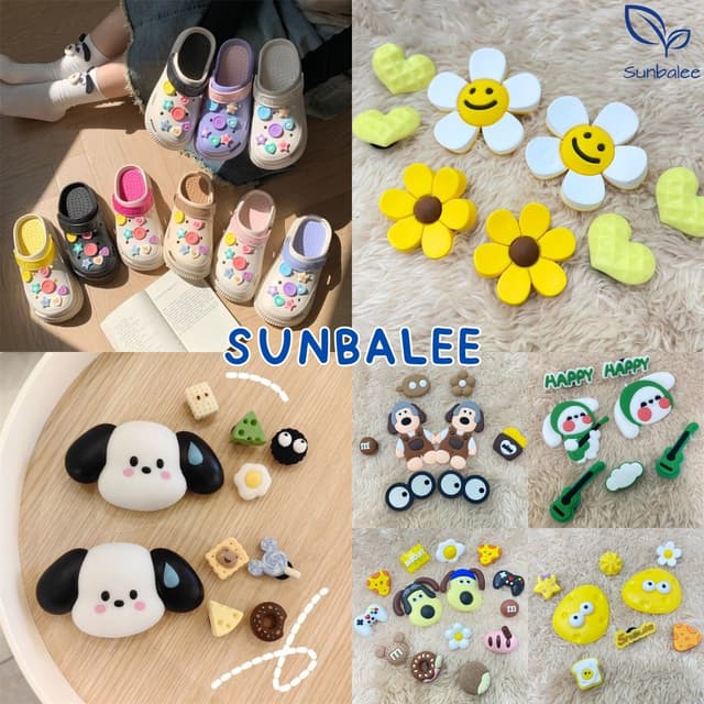 SUNBALEE อุปกรณ์เสริม ตัวติดสําหรับรองเท้า เซ็ทตกแต่งรองเท้า 1 เซ็ตติดได้ 2 ข้าง