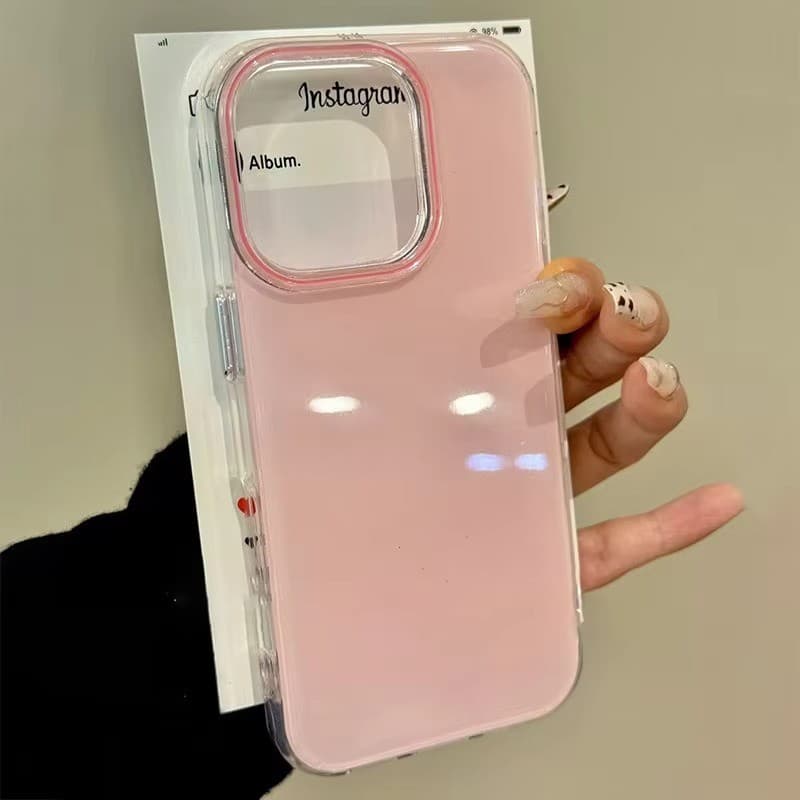 เคสโทรศัพท์สีลูกกวาดสําหรับ iphone 11 12 13 14 15 16 17 18 Pro Max 16e XR X XS 7 8 Plus ฝาครอบซิลิโคนกันกระแทก