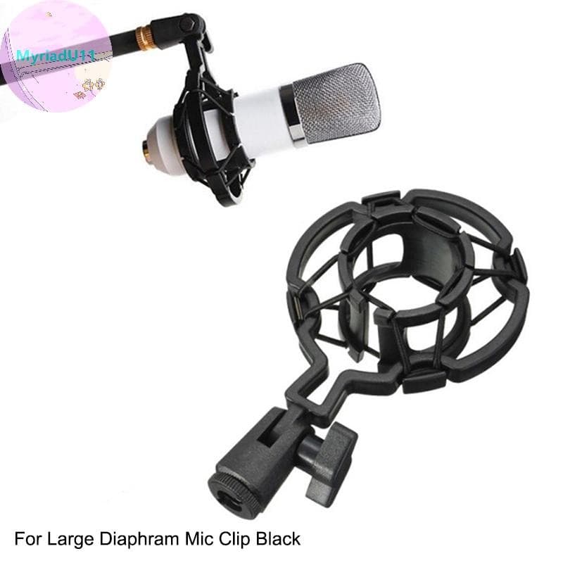 MyriadU Universal คอนเดนเซอร์ไมโครโฟน Mic Shock Mount Holder สตูดิโอการบันทึกสําหรับขนาดใหญ่ Diaphram Mic… รูปที่ 1