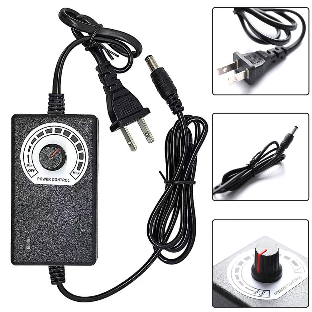AC/DC อะแดปเตอร์ อแดปเตอร์ชาร์จ ปรับโวลท์ได้ 3-12V/2A มี Volt Meter ในตัว Adapter ขนาดแจ๊ค 5.5 x 2.1MM… รูปที่ 1