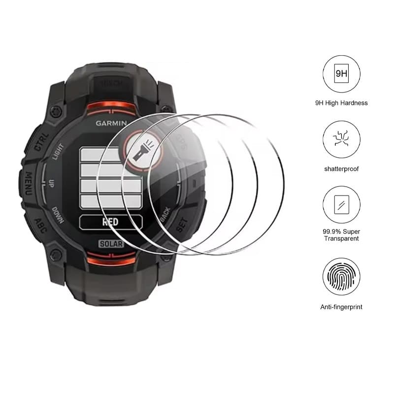 HD กระจกนิรภัยป้องกันหน้าจอสําหรับ Garmin Instinct 3 E 2X 2 50 มม.45 มม. Instinct2s 40 มม.ฟิล์มป้องกัน…